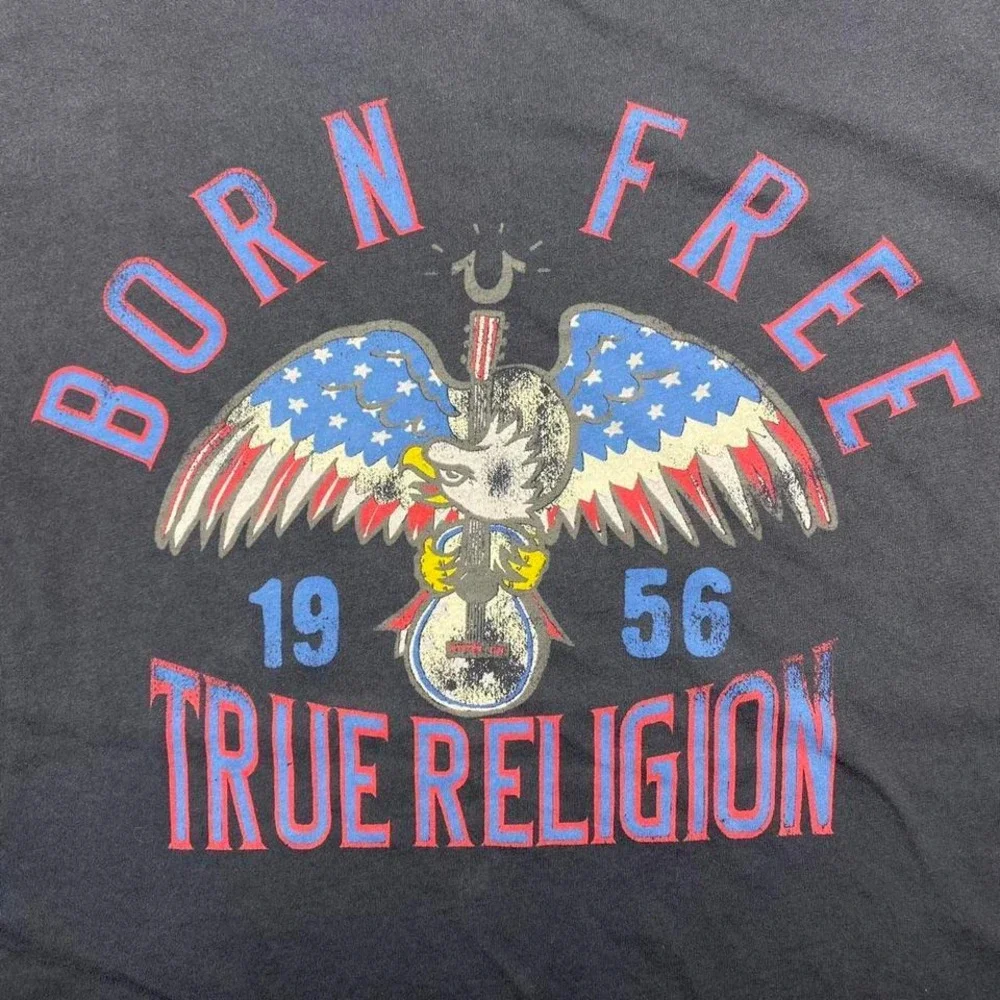 True‎ Religion Born Free eagle shirt